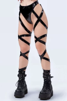 Dominatrix Been Harnas Lak Bad055