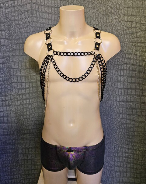 Kettingen Harnas Tuig08 zwart-zilver