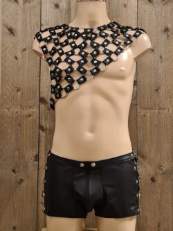 Leren Short met Riempjes HS03 4