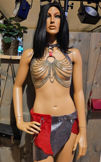 Red Fur Set ketting15/apo-R06