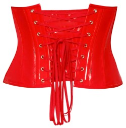 Red Vinyl Waist Cincher 28406853021 5