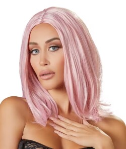 Roze Pruik Roos 0700193 2