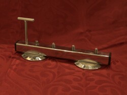 RVS-Showrek voor Pluggen RVS-Rek 2