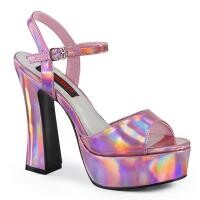 Plateausandaal Pink Hologram Dolly09-PINK 5