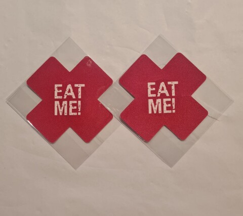 Tepelstickers " Eat Me" cross-sticker4