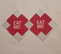 Tepelstickers " Eat Me" cross-sticker4