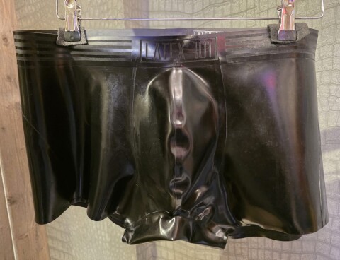 Logo Latex Shorts L-224-logo