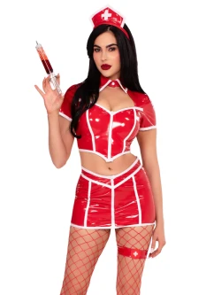 Red Nurse Costume 87258