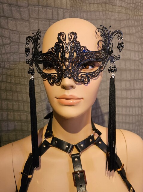 Metalen Geisha Masker mask09