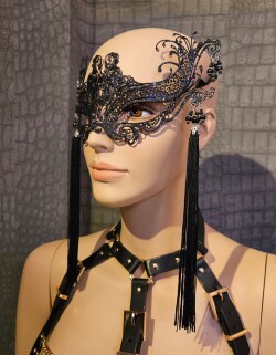 Metalen Geisha Masker mask09 2