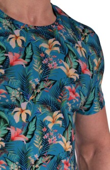 T-Shirt Blue Flower 2-10628 2