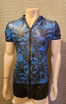 Blue Skull Hoodie Fuel 225