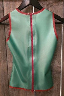 Latex Open Front Top PD-groenrood2 2