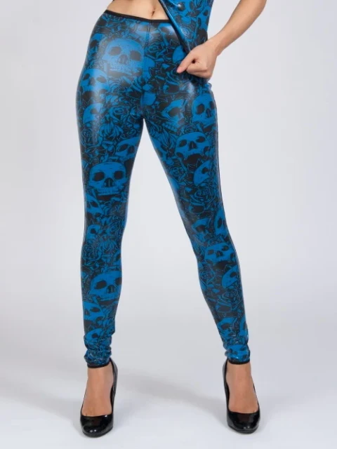Legging Skulls & Roses riot 336