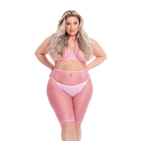 Roze Visnet Set 23084X