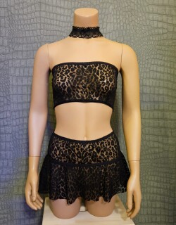 Bandeautop Leopard tyk-bubbles 2