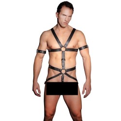 Leren Harnas met ring 2010100